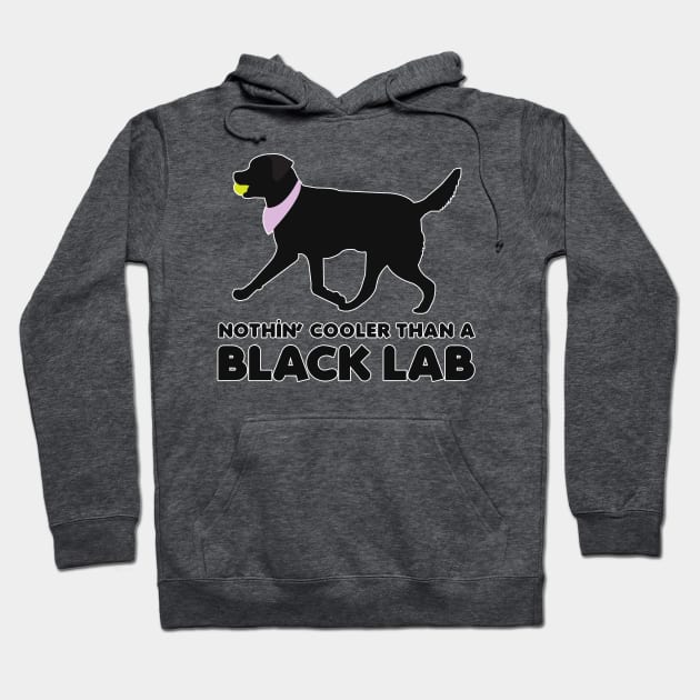 Black Lab Black Labrador Retrievers Pattern in PURPLE Hoodie by JessDesigns